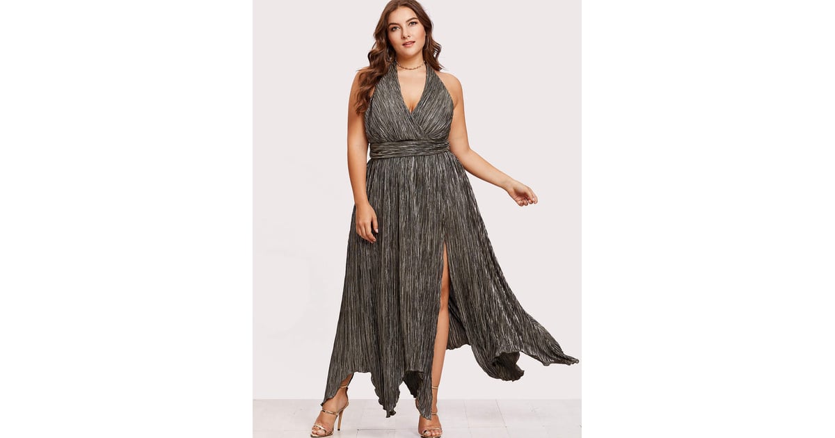 shein high slit dress