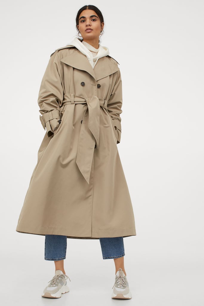 H&M Oversized Trench Coat Best Spring Coats POPSUGAR Fashion Photo 7