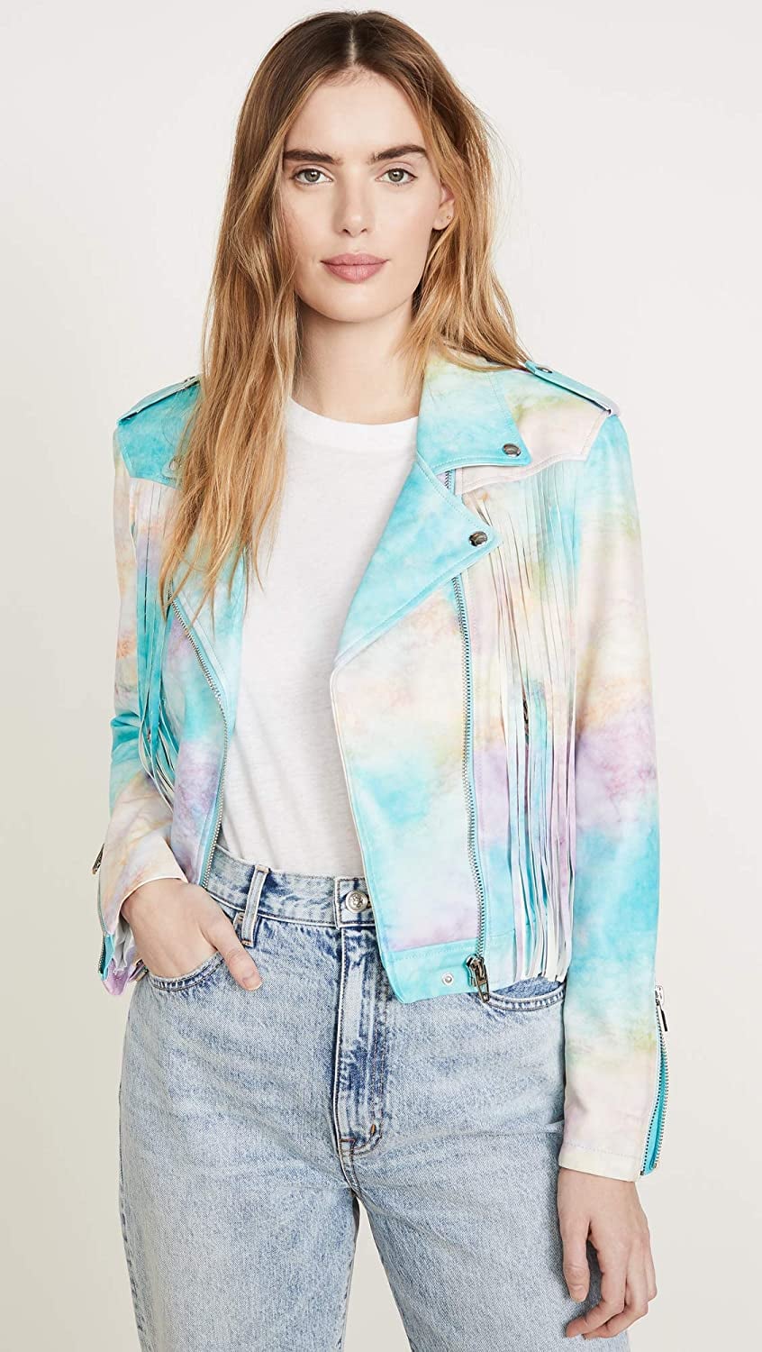 Tie dye hot sale moto jacket