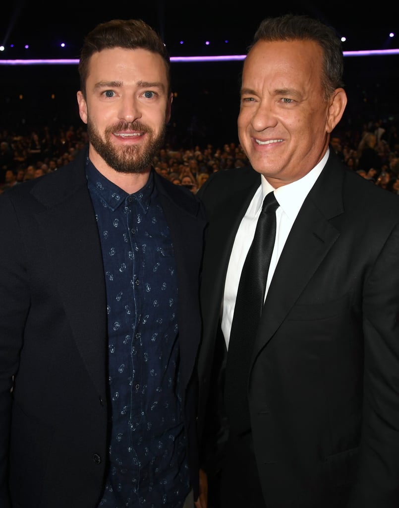 Pictured: Tom Hanks and Justin Timberlake