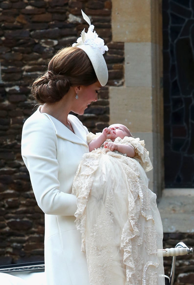 Kate Middleton Looking at Princess Charlotte 2015