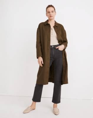 Madewell Linen Oversized Duster Coat