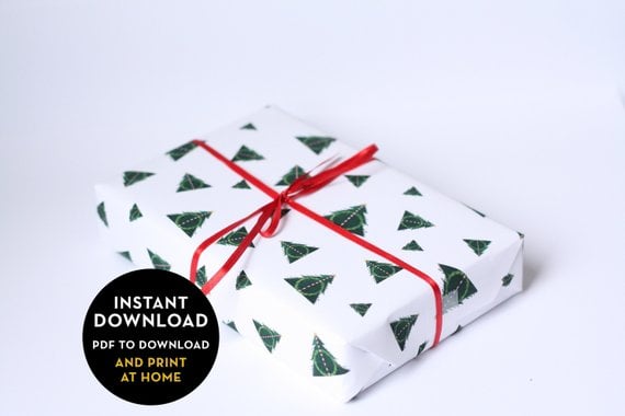 Harry Potter Christmas Deathly Hallows Printable Wrapping Paper