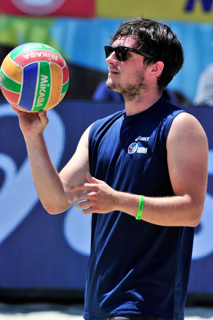 Josh Hutcherson at Asics Celebrity Volleyball Match