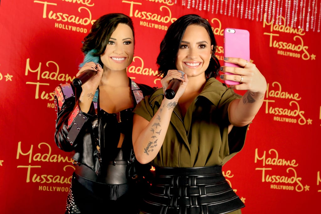 Demi Lovato Meets Her Wax Figure