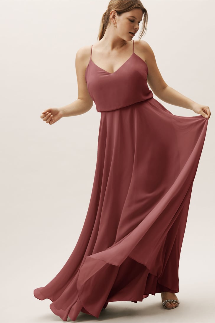 bhldn burgundy dress