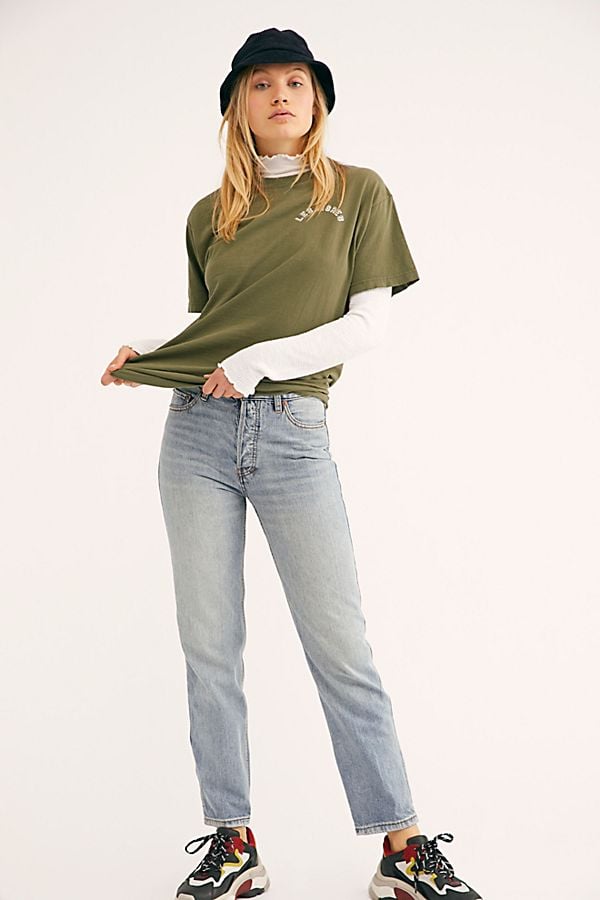 boyfriend high rise jeans
