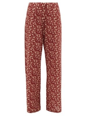 Dodo Bar Or Hattie Floral-Print Wide-Leg Trousers