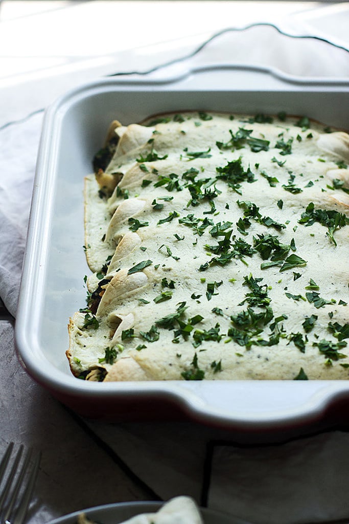 Spinach and Chicken Enchiladas