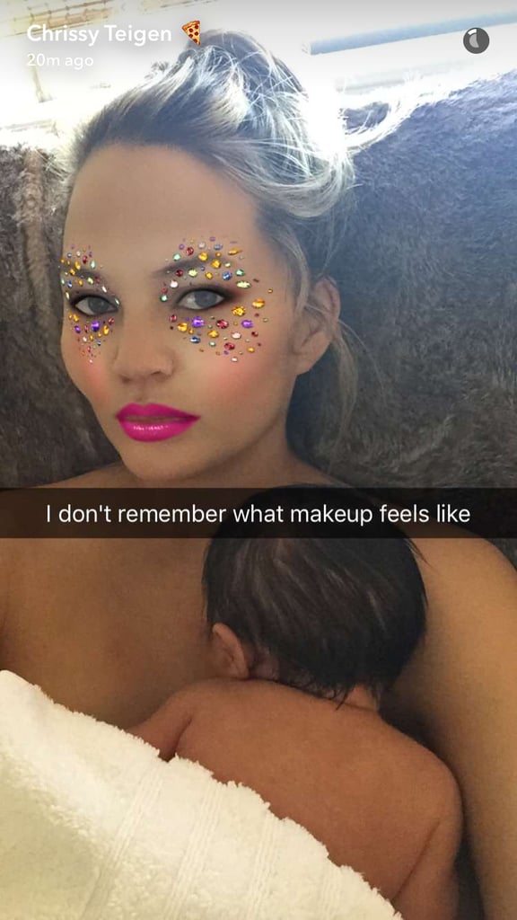 Chrissy Teigen With Luna Pictures