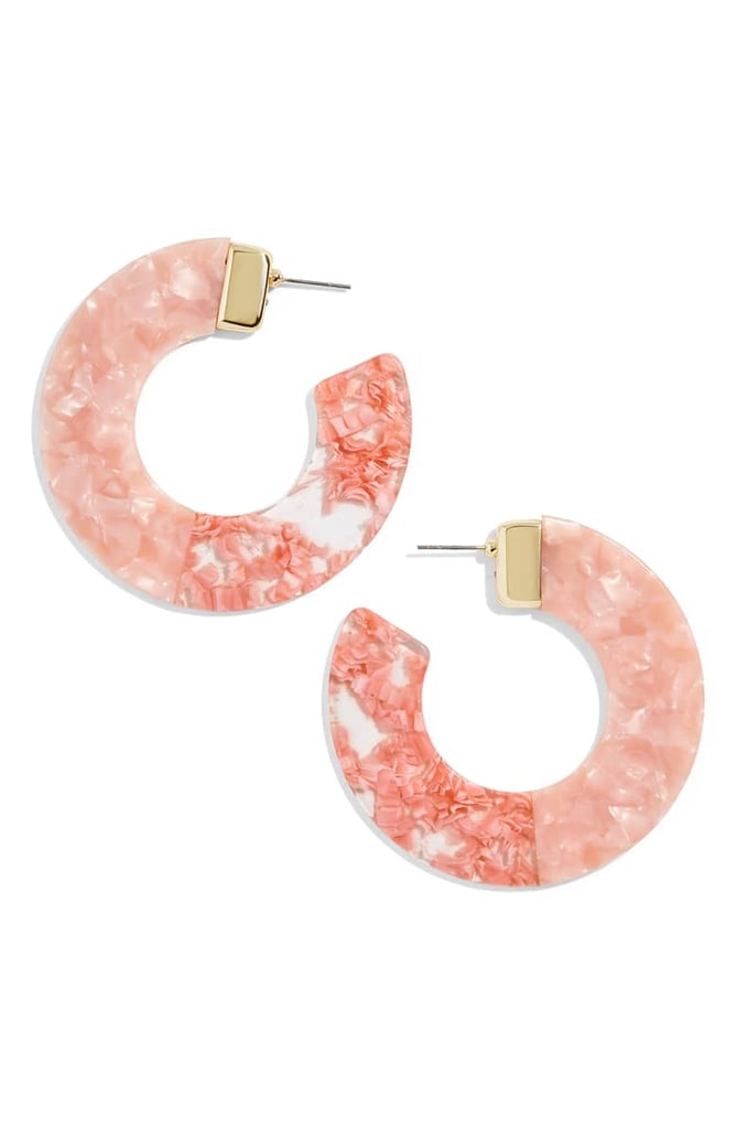 BaubleBar Dakota Two-Tone Hoop Earrings