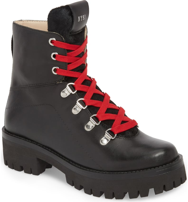 Steve Madden Boom Hiker Boot With Genuine Calf Hair