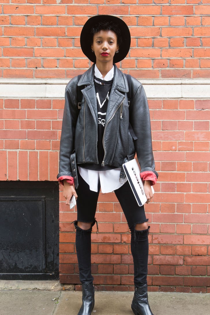 London Fashion Week Best Model Street Style at Fashion Week Spring