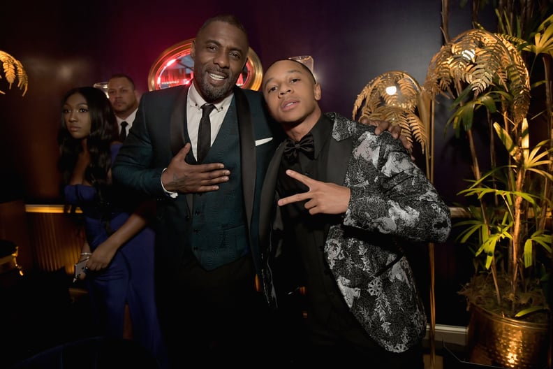 Idris Elba and DeRon Horton at the Golden Globes 2019