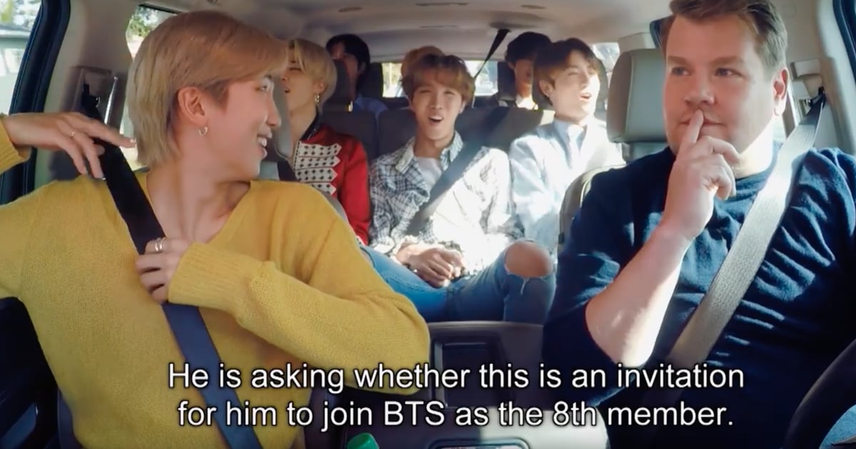 BTS Carpool Karaoke Video POPSUGAR Celebrity