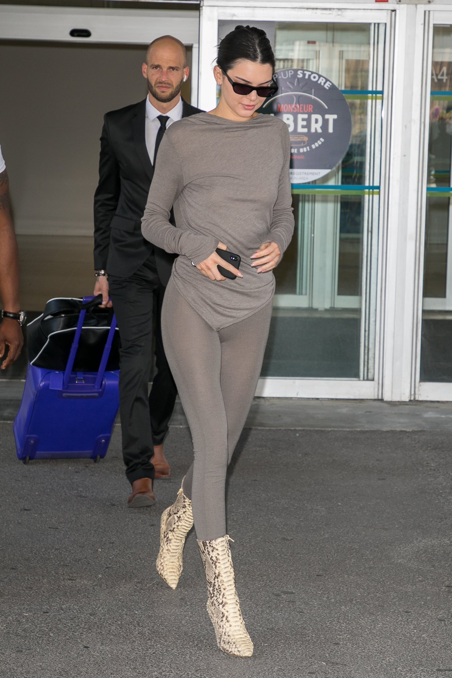 Kendall Jenner Snakeskin Boots | POPSUGAR Fashion