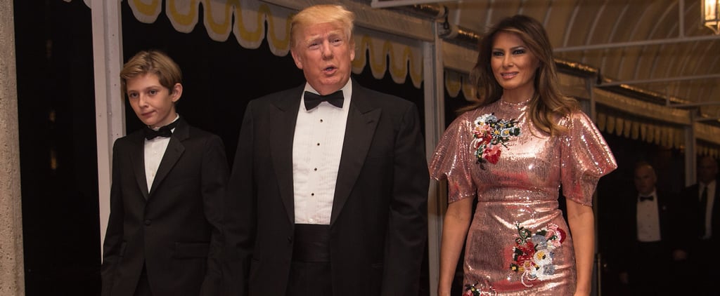 Melania Trump Erdem Dress on New Year's Eve
