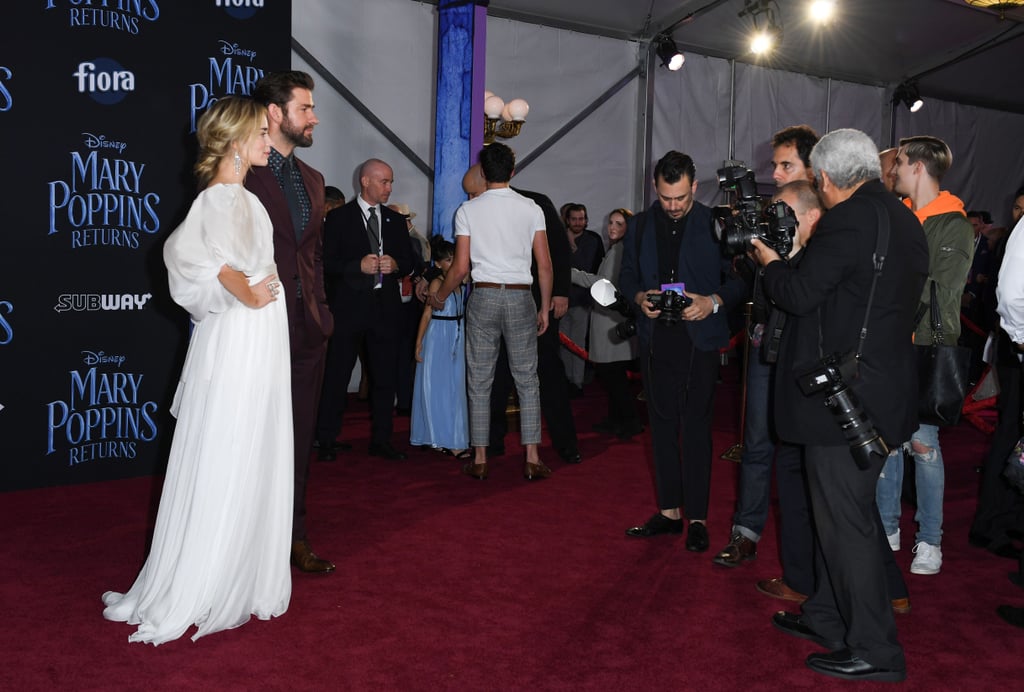 Emily Blunt and John Krasinski Mary Poppins Premiere Photos