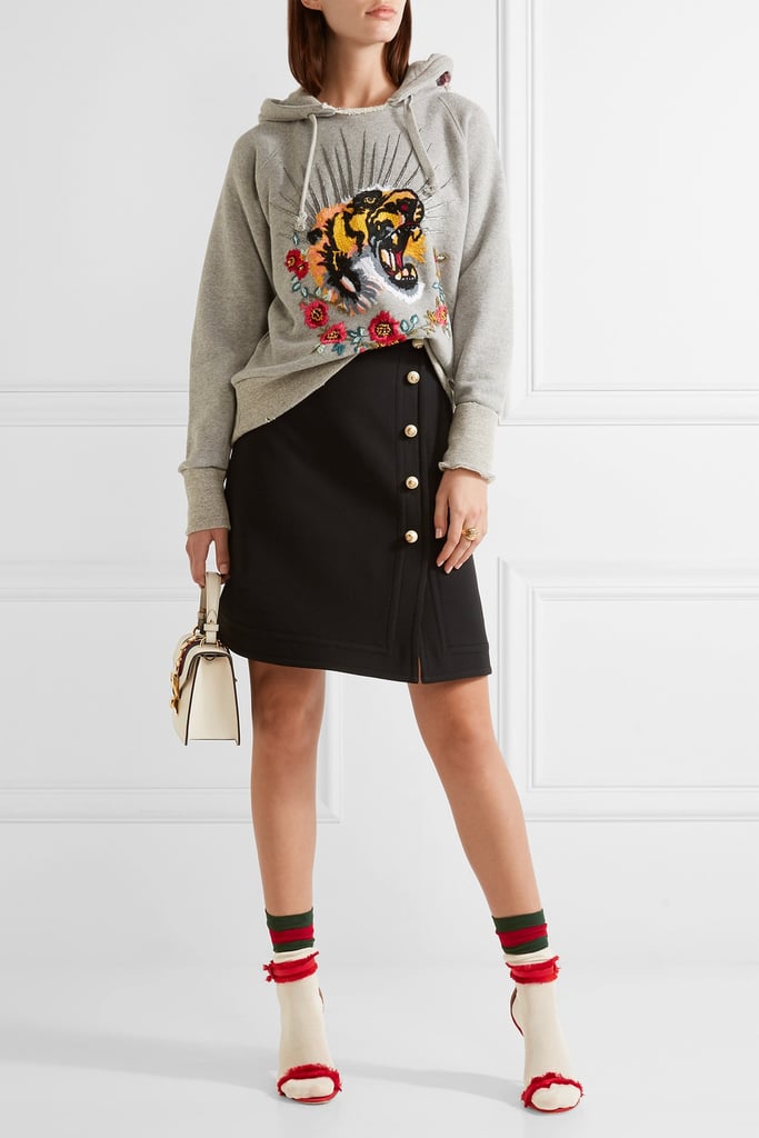 Gucci Striped Cotton-Blend Mesh Socks