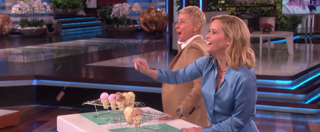 Reese Witherspoon Chucks Ice Cream at Meryl Streep on Ellen