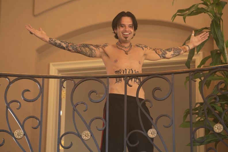 Tommy Lee's Abdomen Tattoo in "Pam & Tommy"