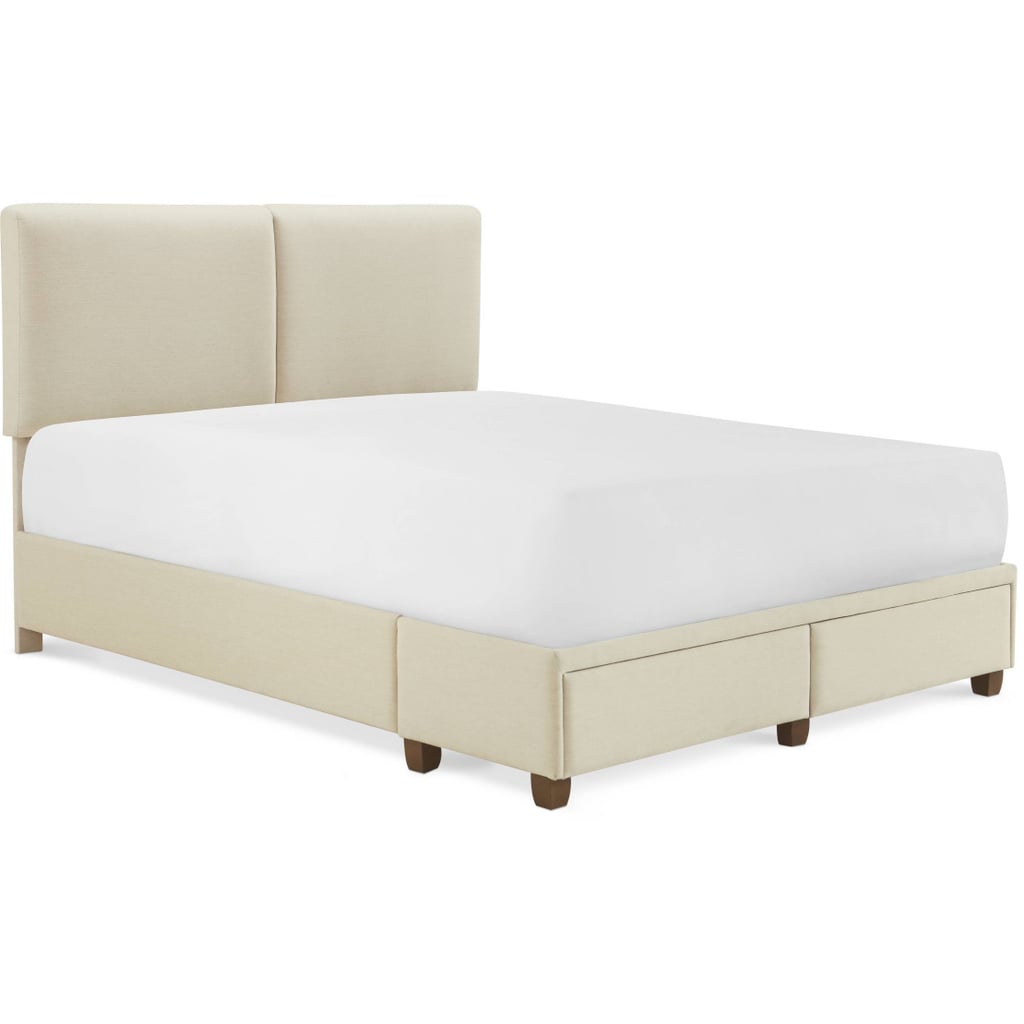 A Modern Bed: Maxwell Storage Bed With Adjustable Height Headboard