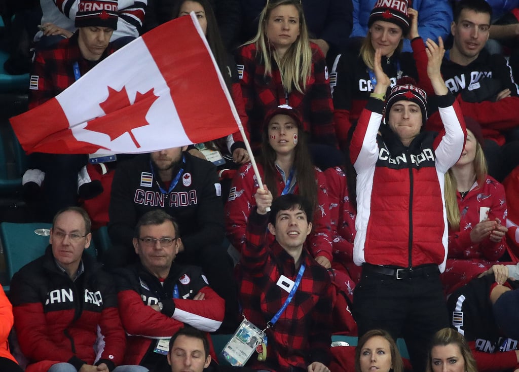 Scott Moir at Team Canada Women's Hockey Game