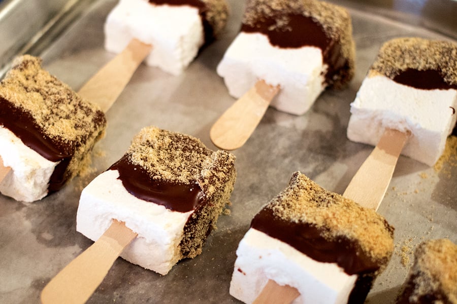Homemade Marshmallow S'mores Pops Alton Brown Recipes POPSUGAR Food