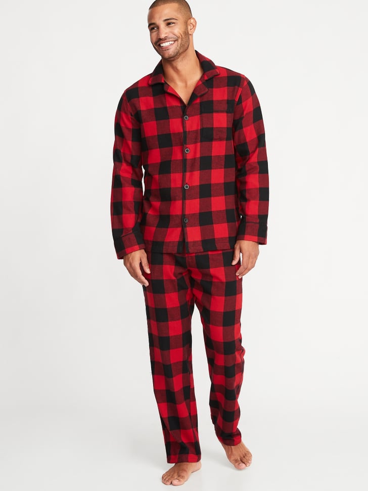 Patterned Flannel Pajama Set Old Navy Holiday Pajamas 2018 POPSUGAR