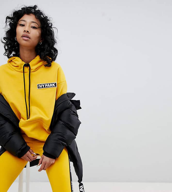 Ivy park top yellow sweatshirt