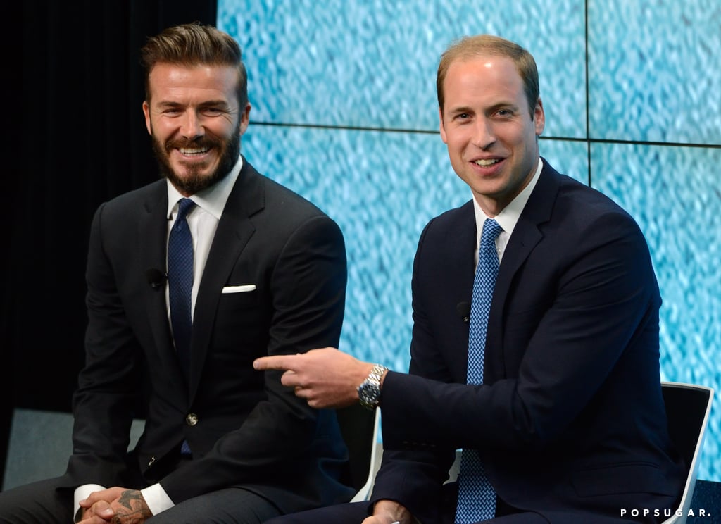 David Beckham and Prince William spoke at United For Wildlife's London launch of the #WhoseSideAreYouOn campaign on Monday.