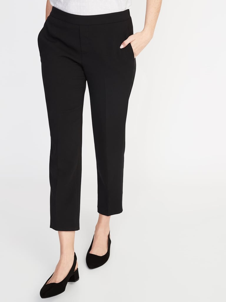 Old Navy Mid-Rise Pull-On Straight Pants