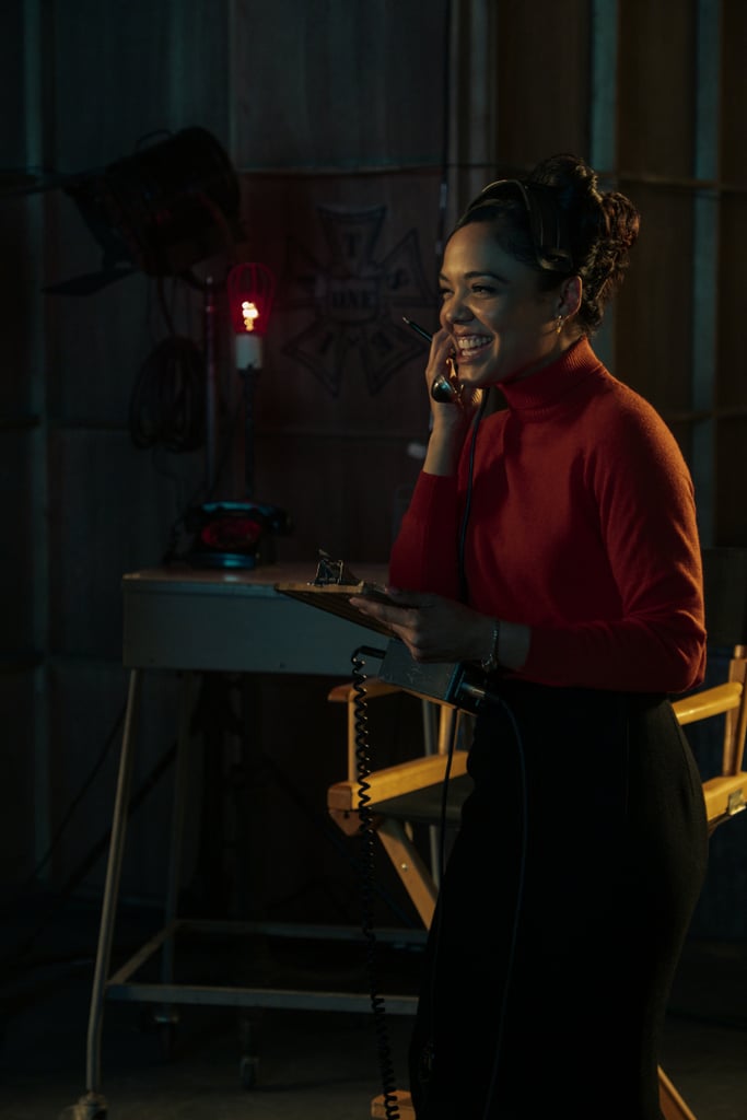 Sylvie Wearing Red and Orange