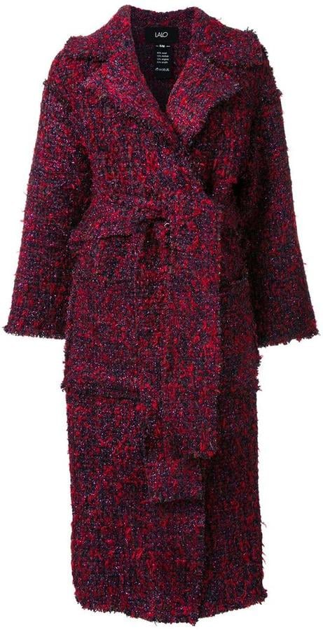 Lalo Belted Tweed Coat