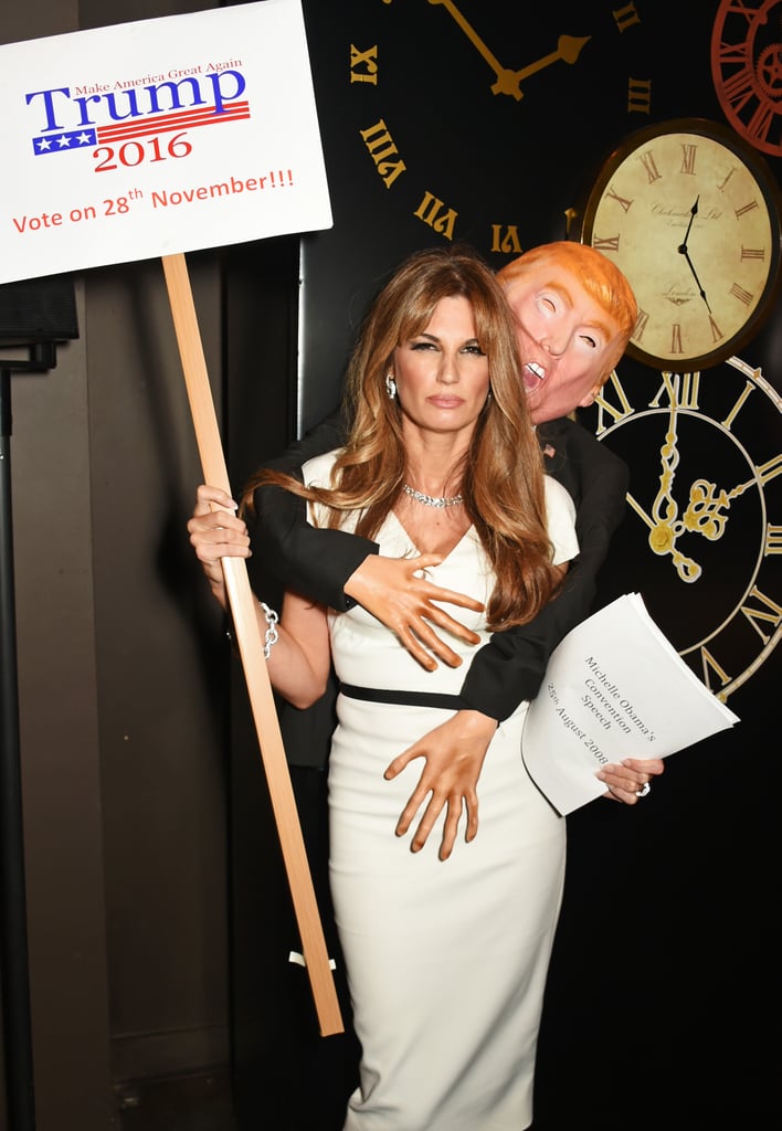 Jemima Khan's Melania Trump Groping Halloween Costume 2016