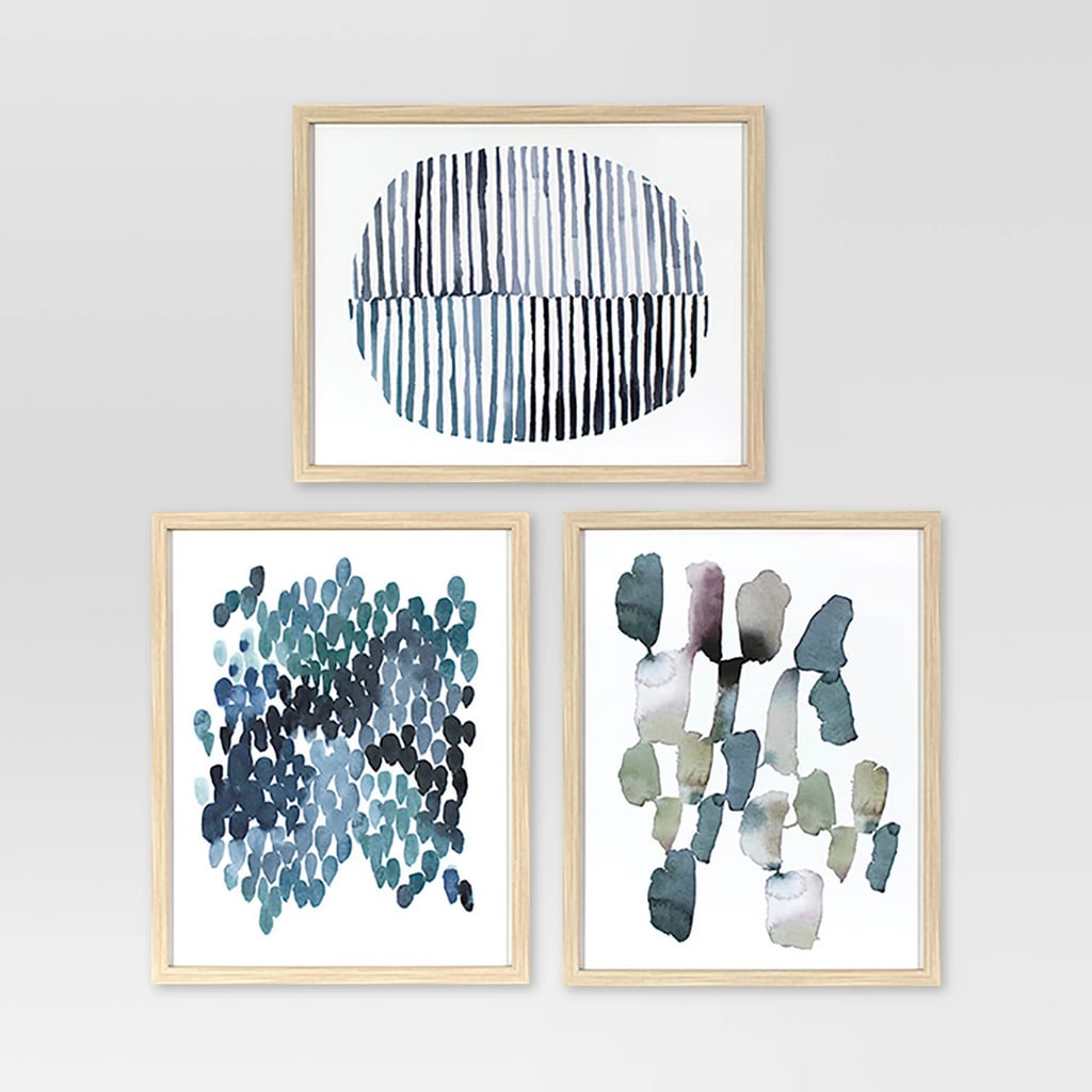 Project 62 Framed Watercolor Blue Abstracts Prints