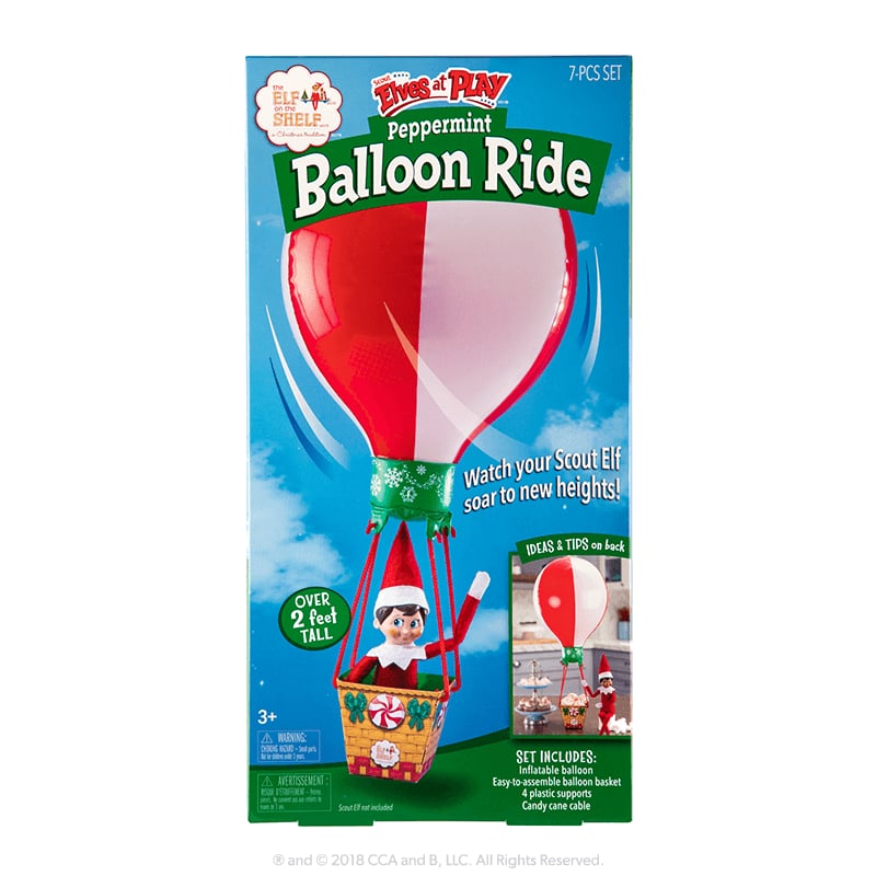 Scout Elves at Play Peppermint Balloon Ride