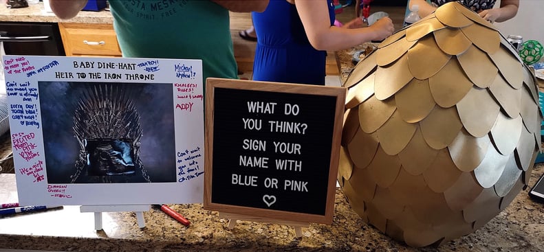 They Used a Gold Dragon Egg Filled With Blue or Pink Confetti to Reveal the Sex