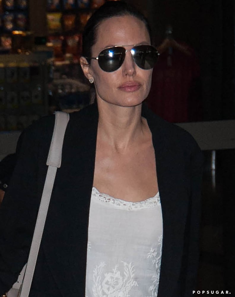 Angelina jolie aviator sales sunglasses