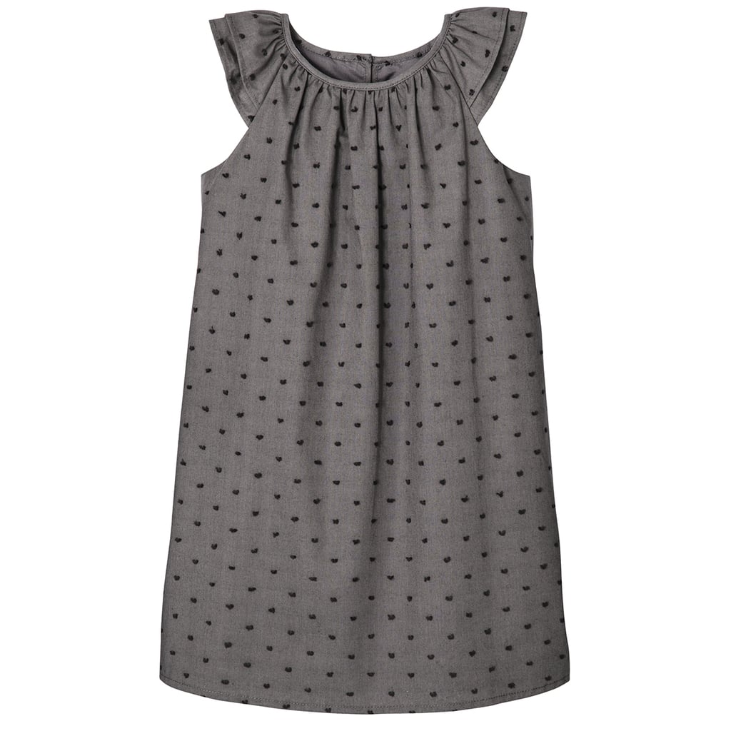 Toddler Girls' Dark Grey Cap Sleeve Peasant Dress ($20)
