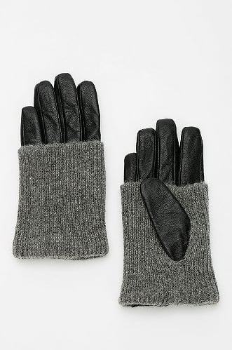 Urban Outfitters Knit and Leather Gloves