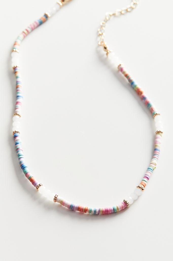 Urban Outfitters Ella Rainbow Beaded Short Necklace