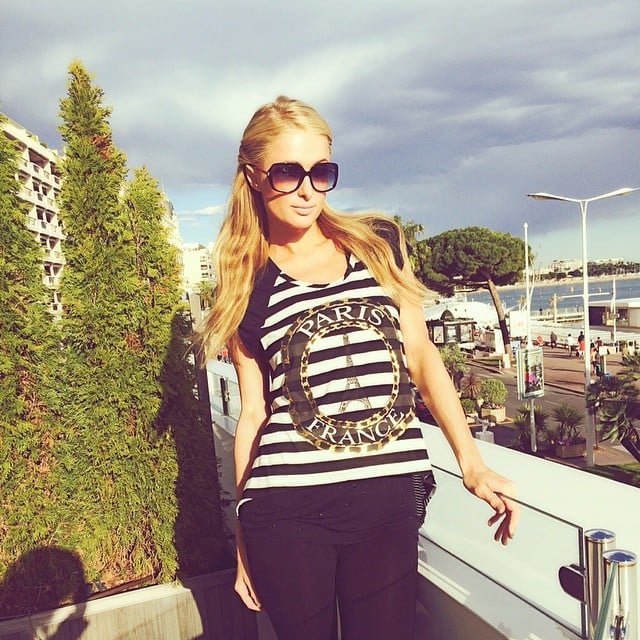 Paris Hilton showed love for her namesake town while checking out her hotel in Cannes.
Source: Instagram user parishilton