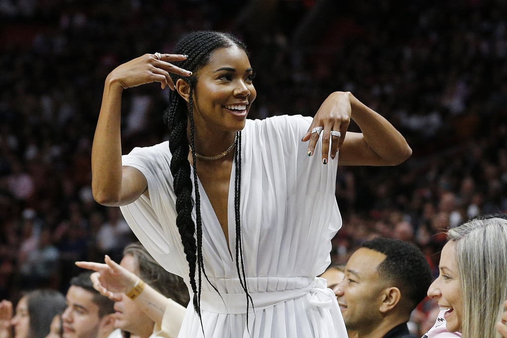 Gabrielle Union Long Braids In April 2019 