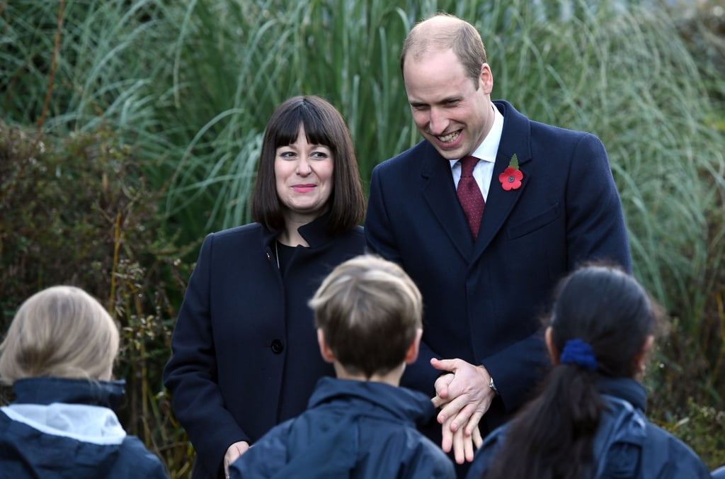 Prince William Gardening With Kids in London November 2016