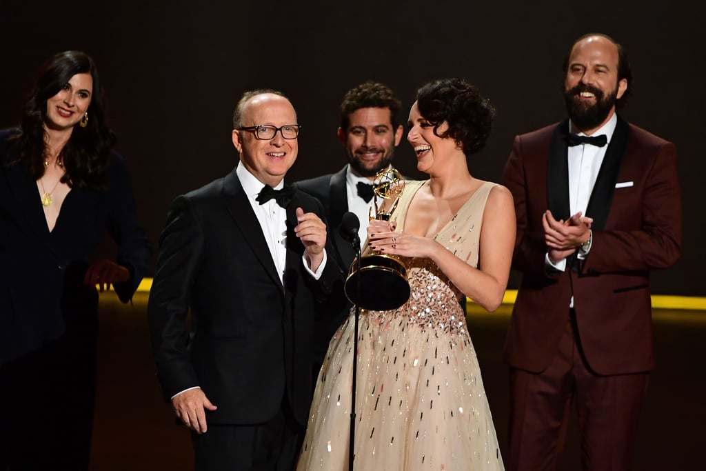 Harry Bradbeer and Phoebe Waller-Bridge at the 2019 Emmys
