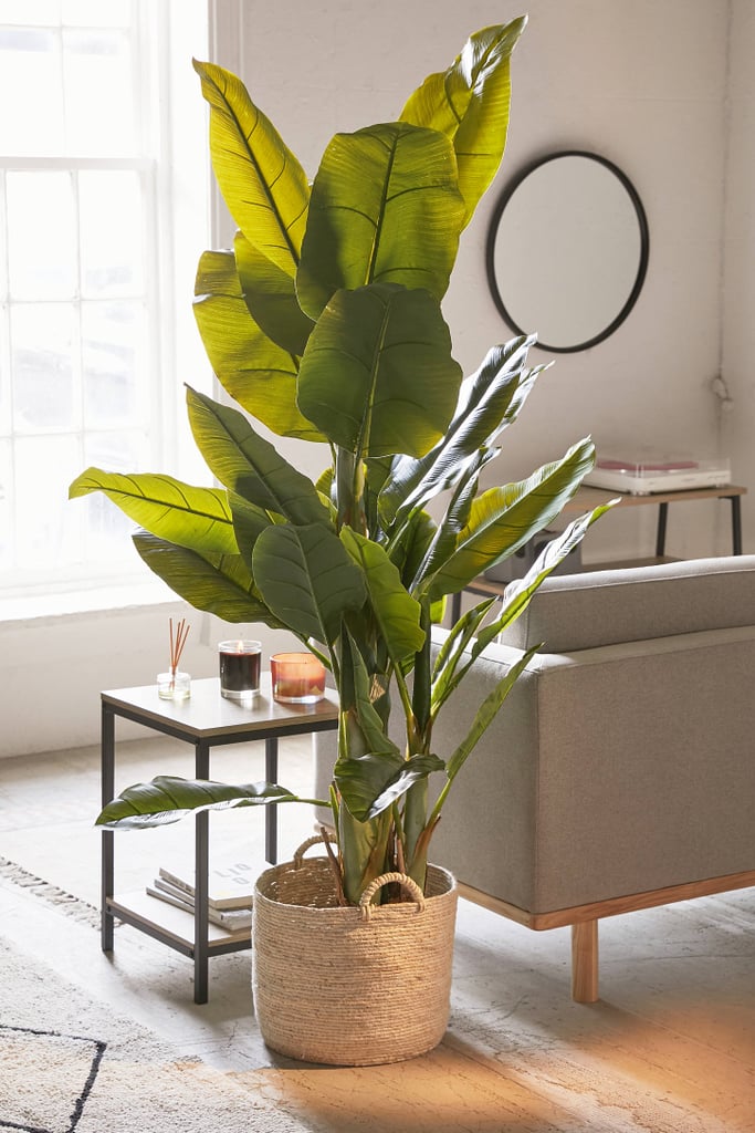 Potted Faux Banana Tree