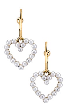 Shashi Heart of Pearl Hoops