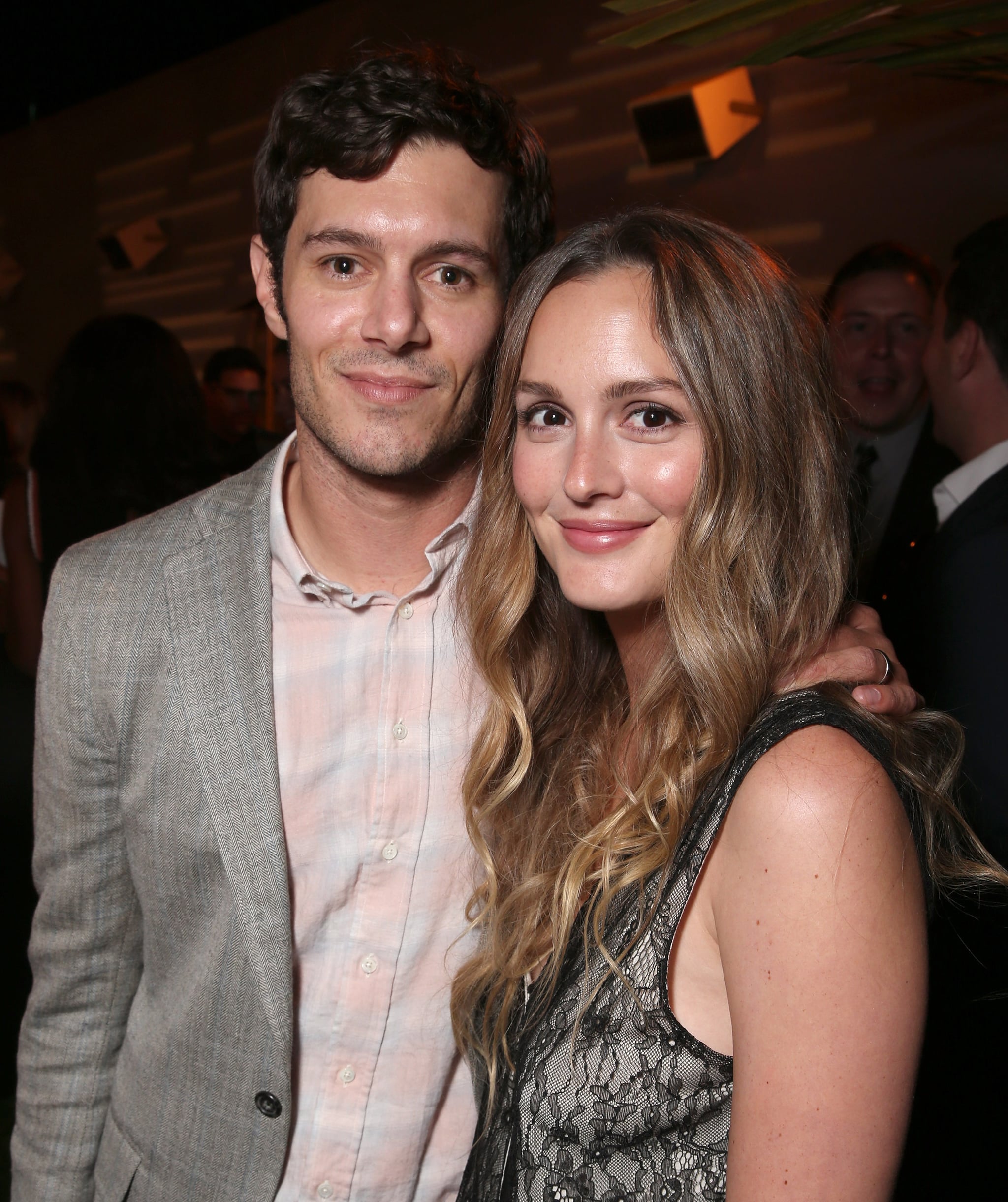 LOS ANGELES, CA - AUGUST 23:  Adam Brody and Leighton Meester attend the after party for the premiere pf Crackle's 