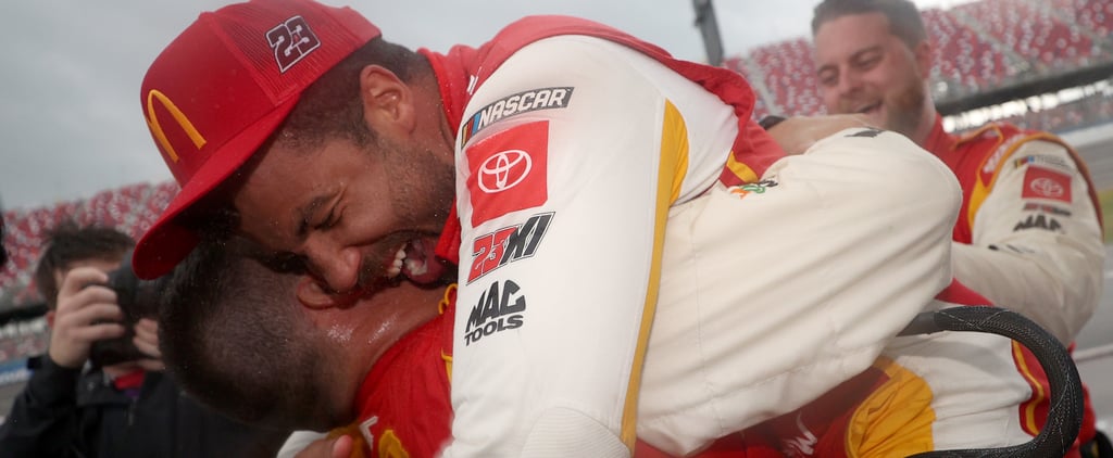 Bubba Wallace Reacts to Winning First NASCAR Series Race
